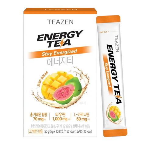 TEAZEN Energy Tea Triple Boost – Guarana – 10 sticks