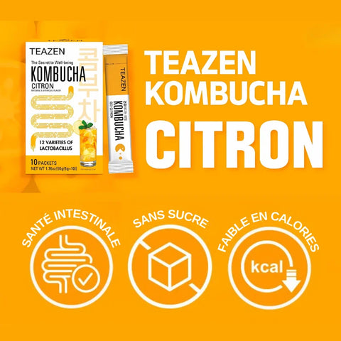 TEAZEN Kombucha Yuzu Coréen – 10 sachets