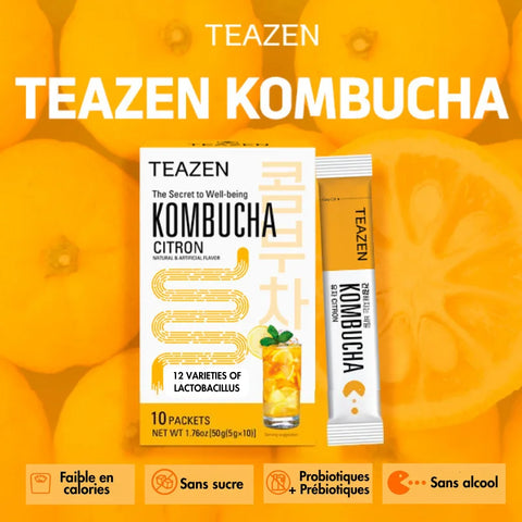 TEAZEN Kombucha Yuzu Coréen – 10 sachets