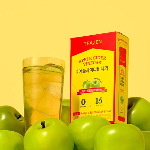 TEAZEN Vinaigre de Cidre – Bien-être & Détox – 10 sticks