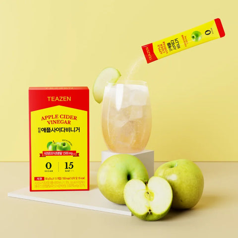 TEAZEN Vinaigre de Cidre – Bien-être & Détox – 10 sticks