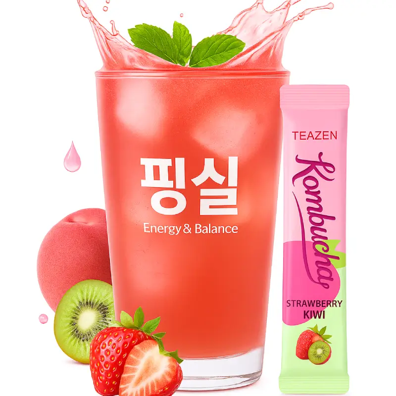 [TZ-KOSKW] TEAZEN Strawberry Kiwi Kombucha Tea